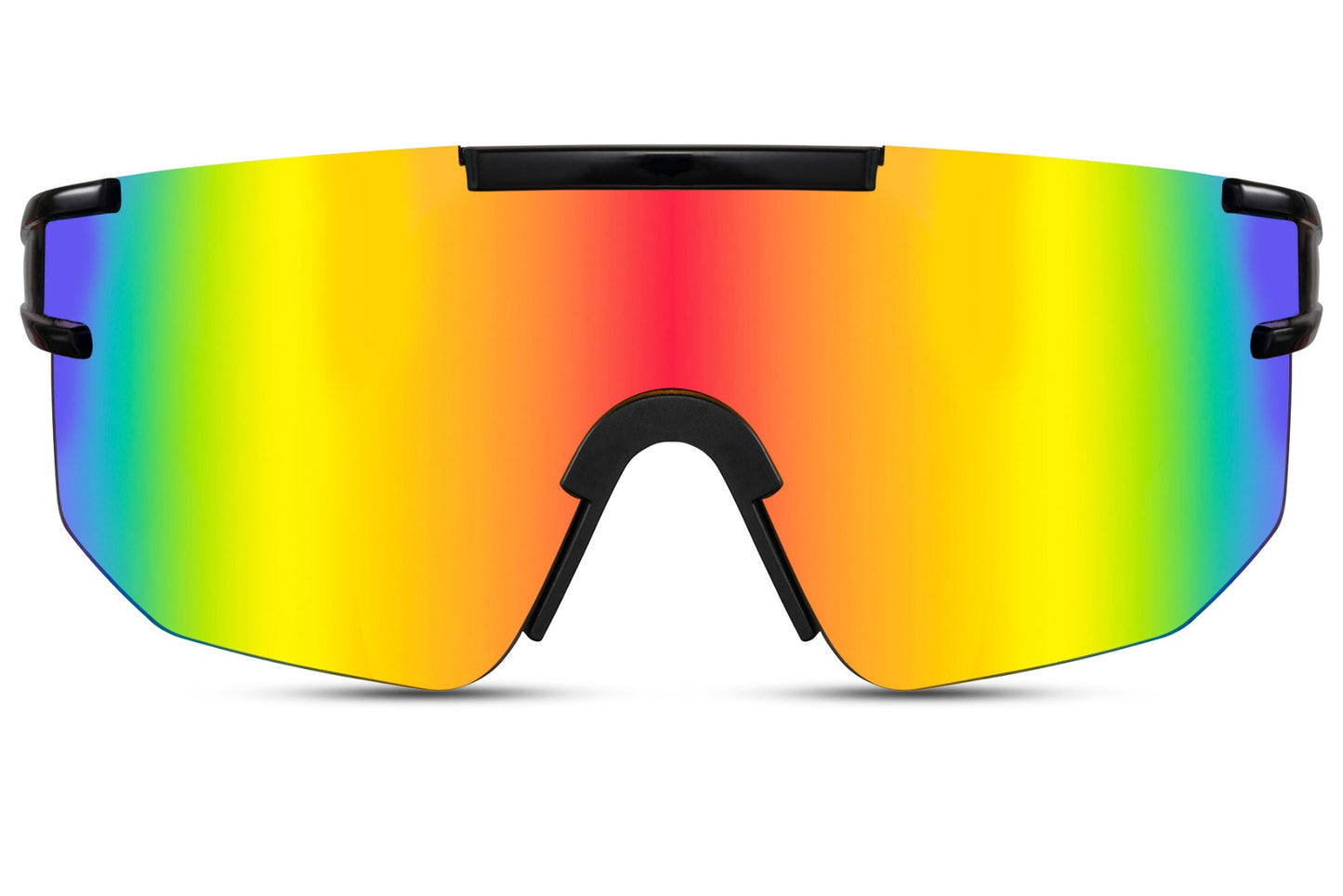 Lunettes de soleil surdimensionnées arc-en-ciel