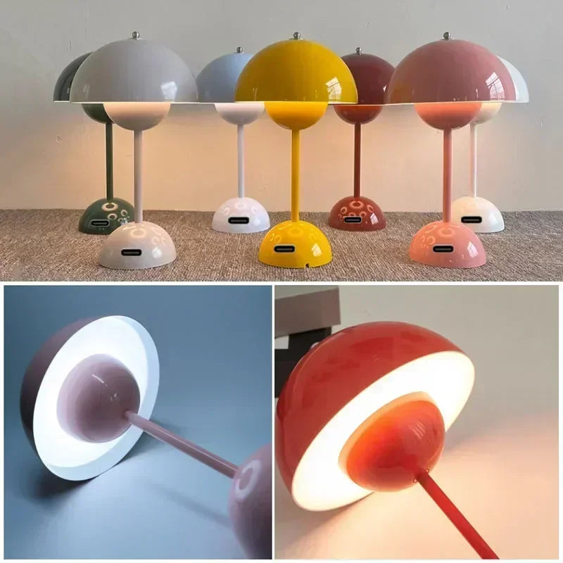 Lampe de table Colorée Champignon