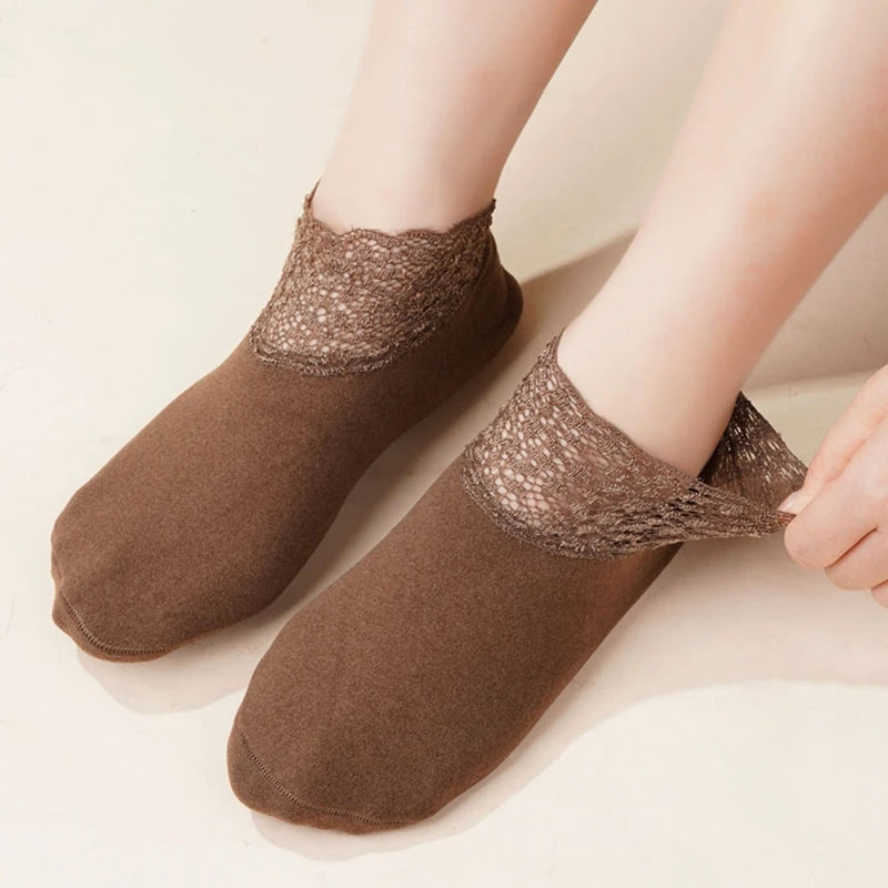 Chaussettes à dentelle (lot de 3 paires)