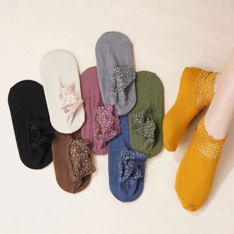 Chaussettes à dentelle (lot de 3 paires)