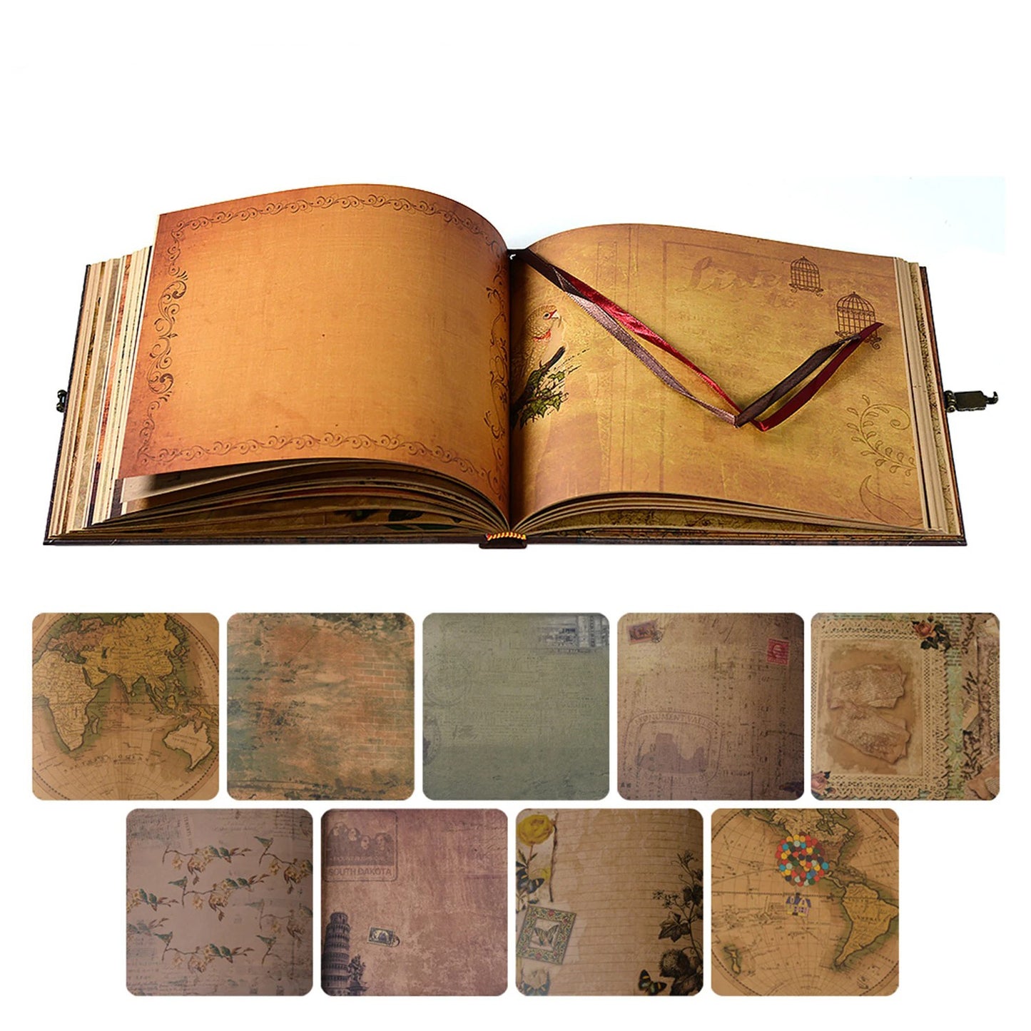Album photo ancien - Idéal pour Scrapbooking