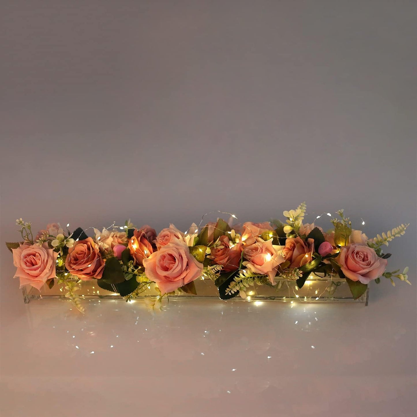 Vase rectangulaire en acrylique transparent💓