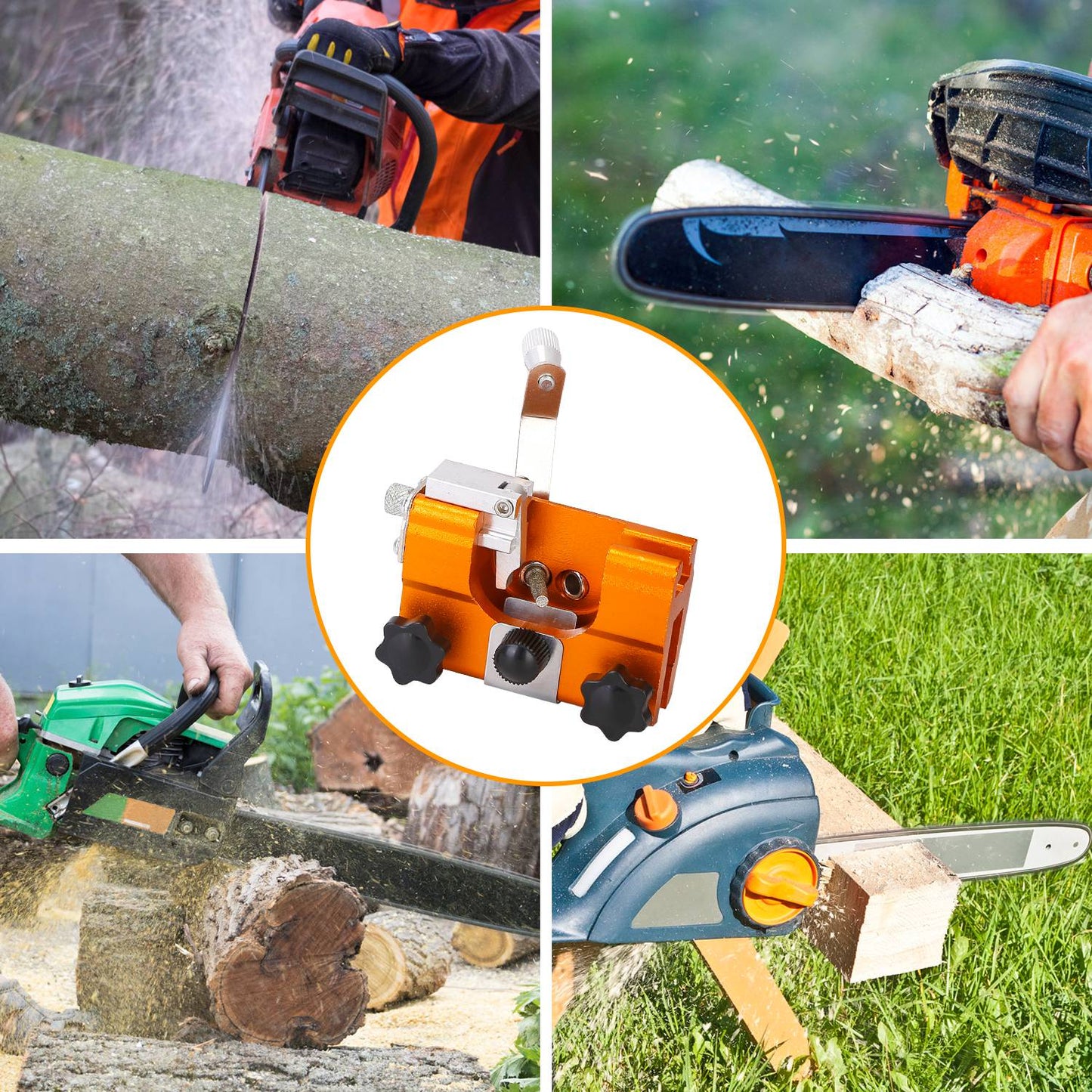 Affûteur de chaîne de tronçonneuse universel