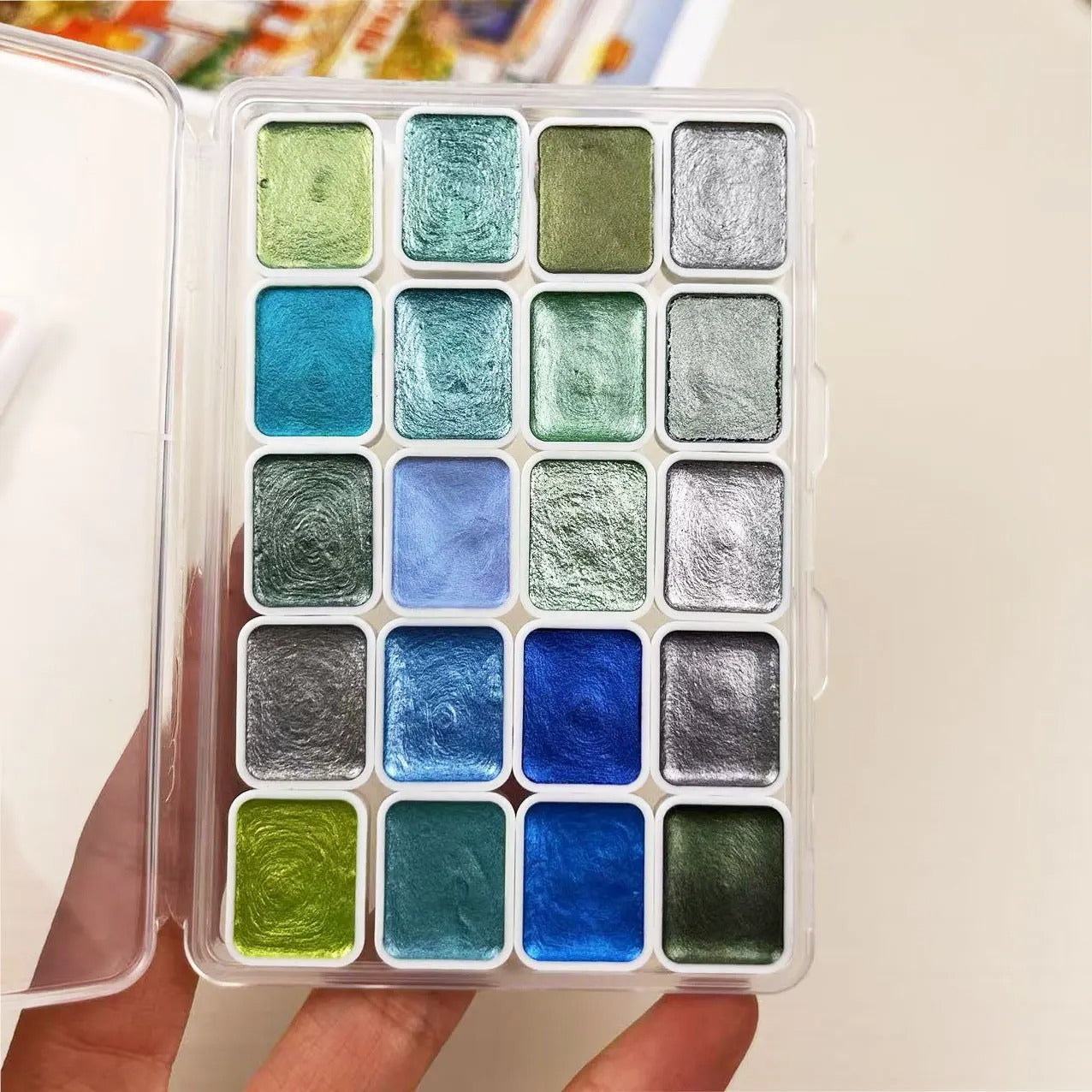 Set de Peinture Aquarelle Glossy