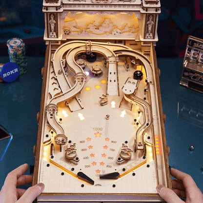 Pinball 3D - Flipper en bois 3D