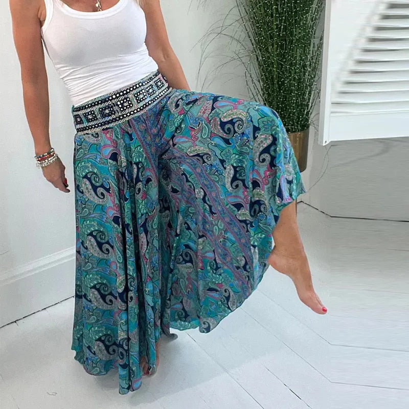 Pantalon Fluide Jambe Large