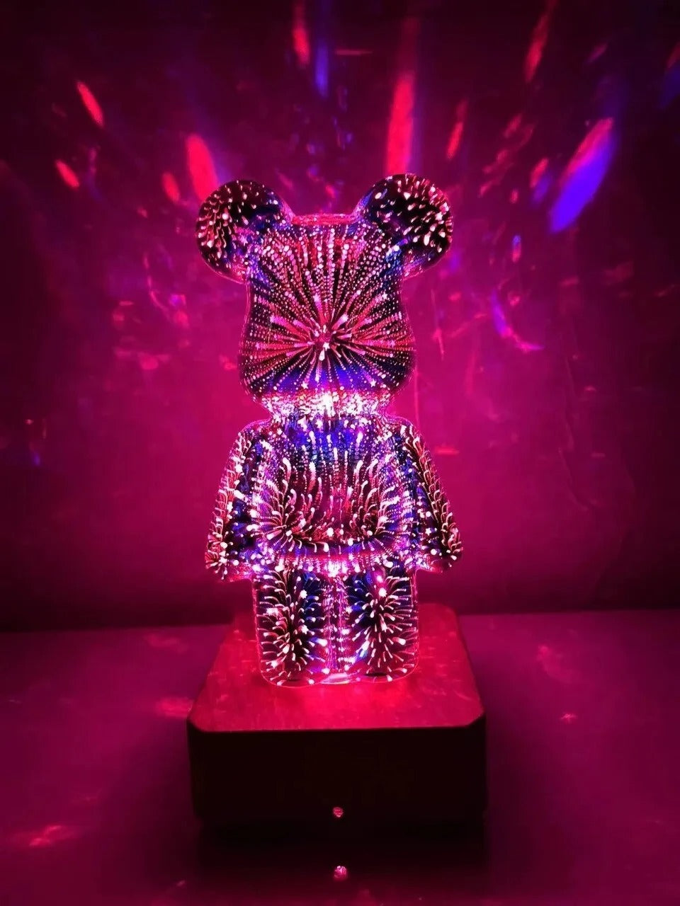 Lampe Ours Feu d'Artifice