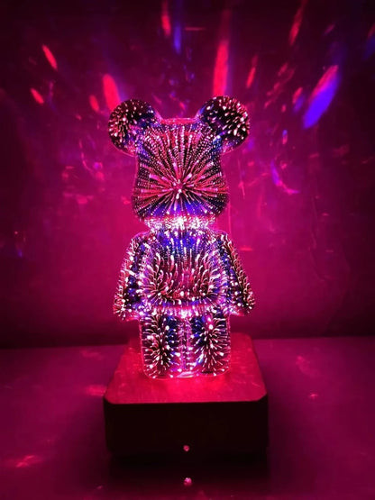 Lampe Ours Feu d'Artifice